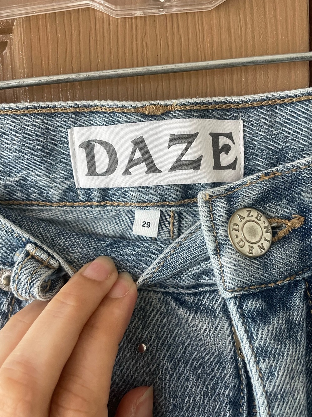 Daze Wide Leg Studded Jeans - Picture 3 of 3